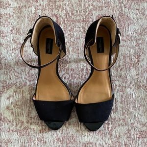 Zara black heeled sandals